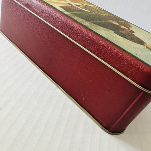 1992 House of Lloyd Tin Box Victorian Era Mother Goose & Ducks Winter Scene NEW! - Picture 6 of 12